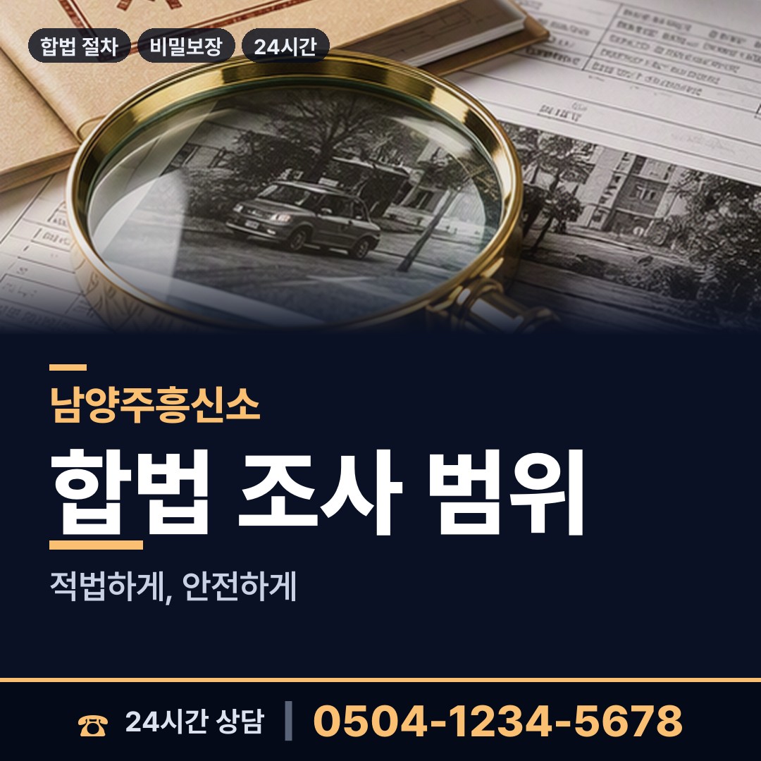남양주 양정동 외도현장 상담 안내